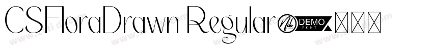 CSFloraDrawn Regular字体转换